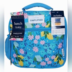 NWT Fit + Fresh Simplified Limited Edition Insulated Lunch Tote w/ Containers